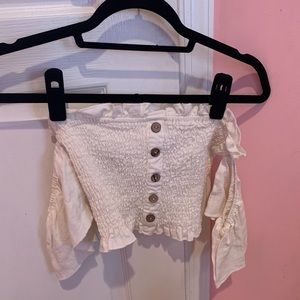 Vintage Havana Off the Shoulder White Top